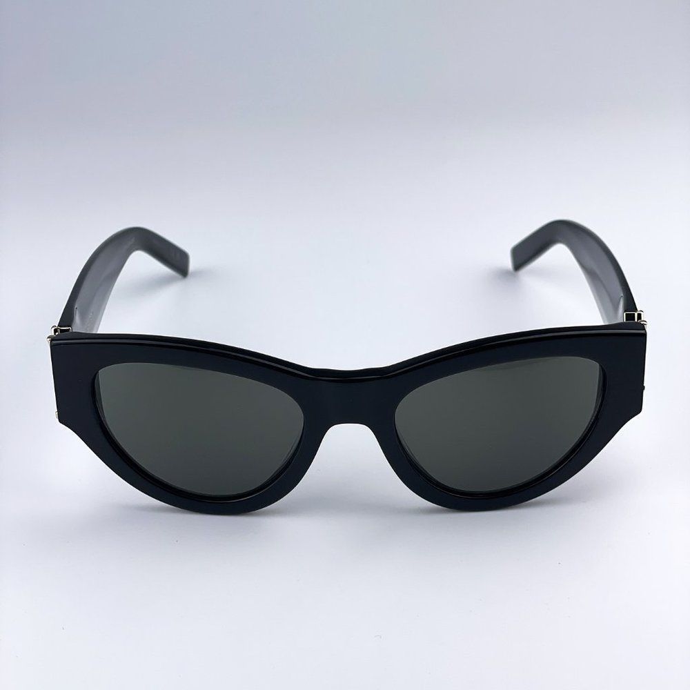 Saint Laurent SLM94 001 BRAND NEW Sunglasses Black Grey Cat Eye Women - Picture 8 of 15